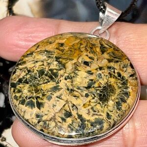 Beautiful Orb Ocean Jasper Pendant 2”